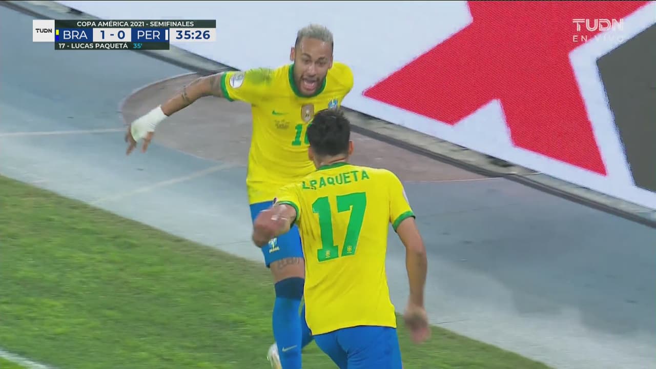 ¡Golazo de Brasil! Neymar baila a la defensa y Paquetá anota el 1-0