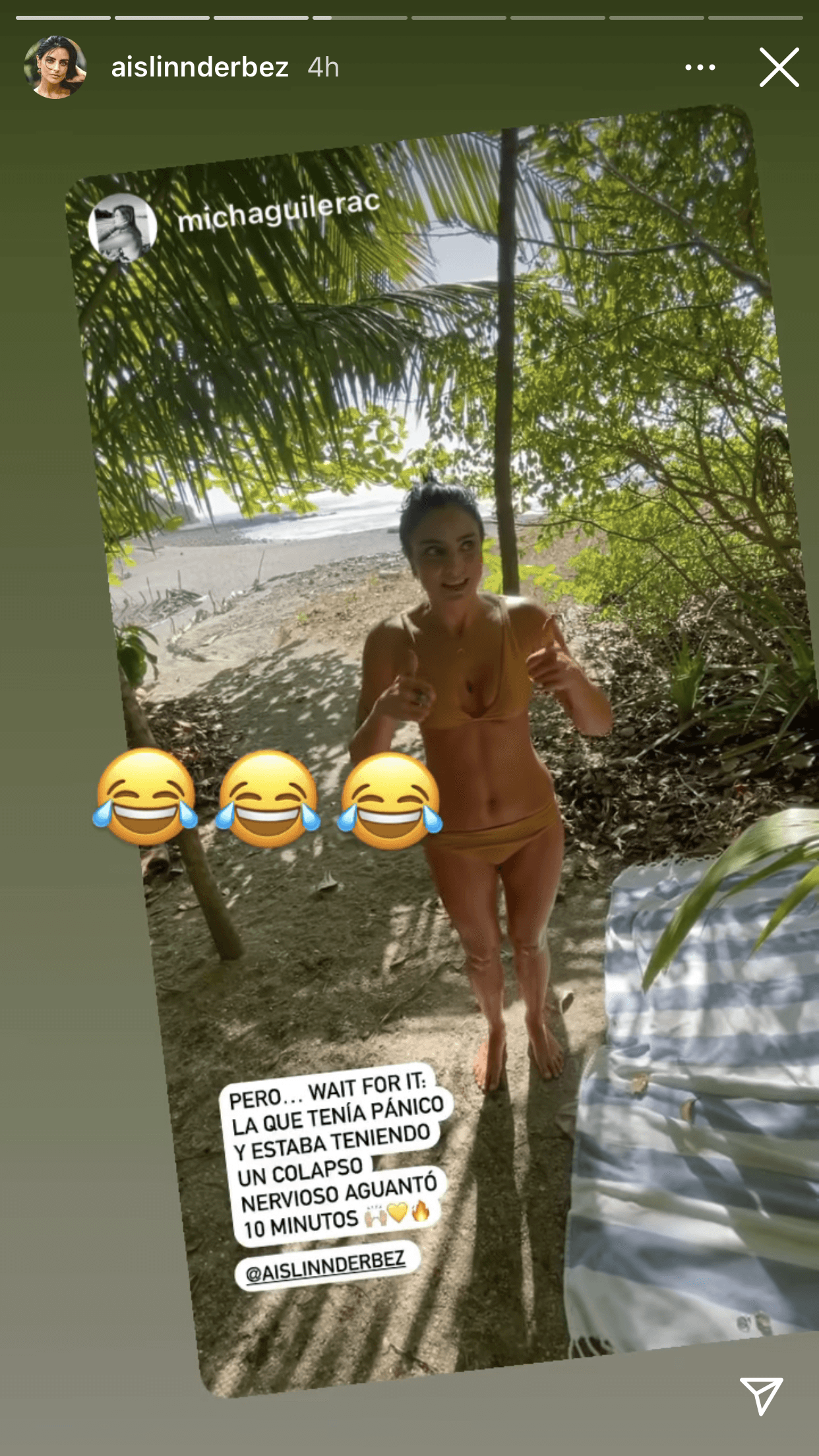 Su hermana Michelle ventiló que la fortaleza de la artista fue tal que "aguantó 10 minutos" sumergida. 
<br>