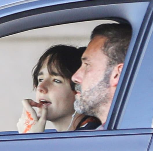 Ben Affleck y su hija Seraphina en Los Ángeles.