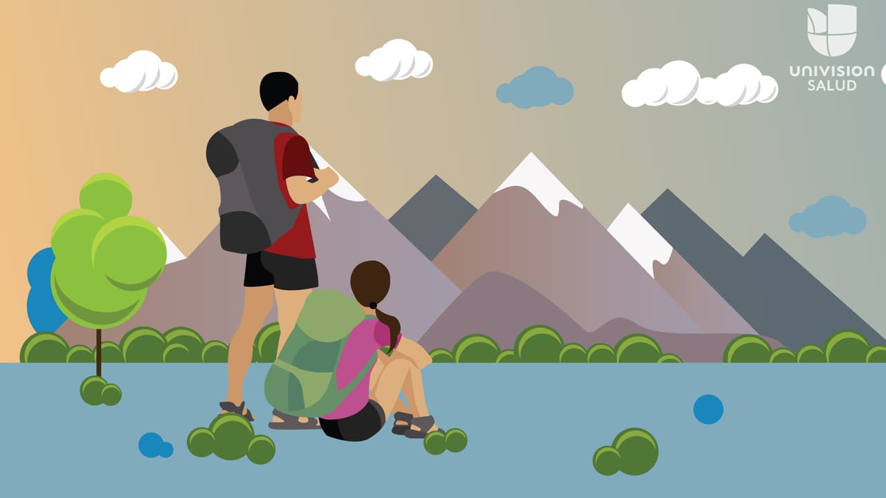 Otra actividad vigorosa puede ser el excursionismo.