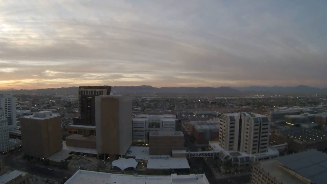 Arizona tendrá un jueves ligeramente nublado con temperaturas máximas de 74°F