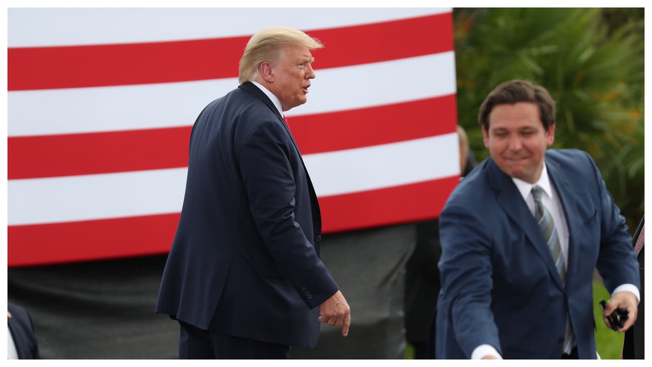 “Y ahora Ron DeSanctimonious está jugando”: Trump ataca de nuevo al gobernador de Florida 