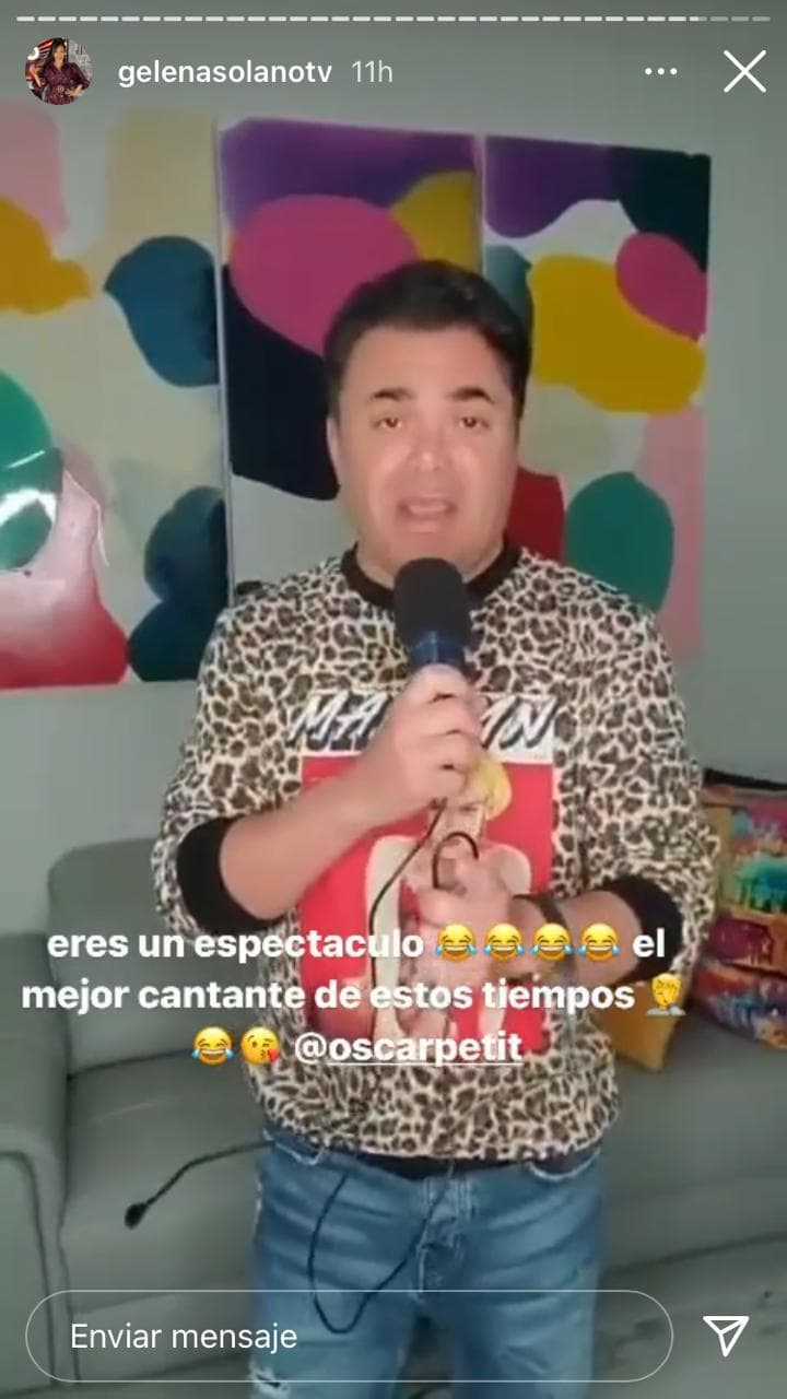 Oscar Petit quiso darle una sorpresa diferente y le cantó 'Happy Birthday' de una manera muy particular, además de mandarle todos sus buenos deseos.