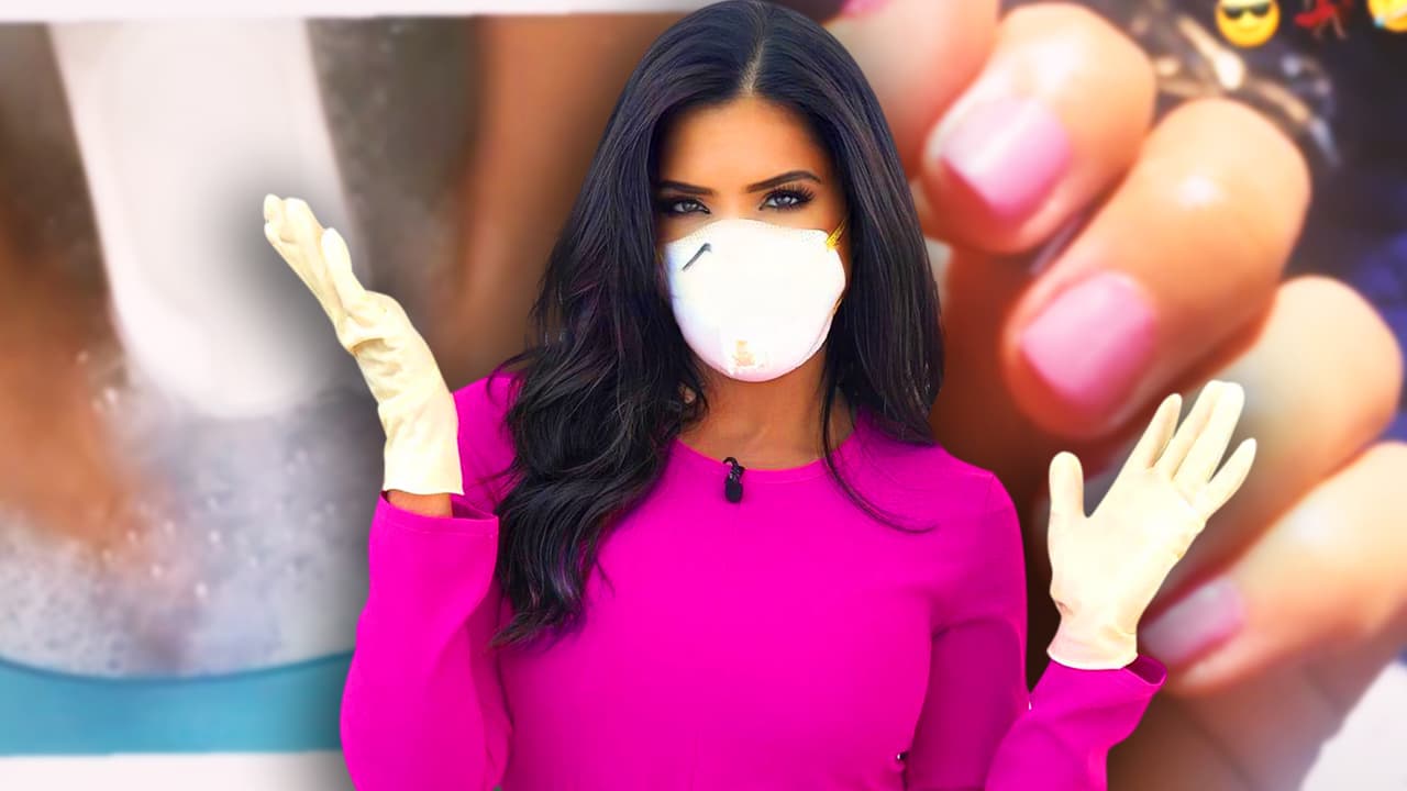 Sin spa ni salones de belleza por la pandemia, Francisca ha tenido que experimentar en casa y este fue el resultado