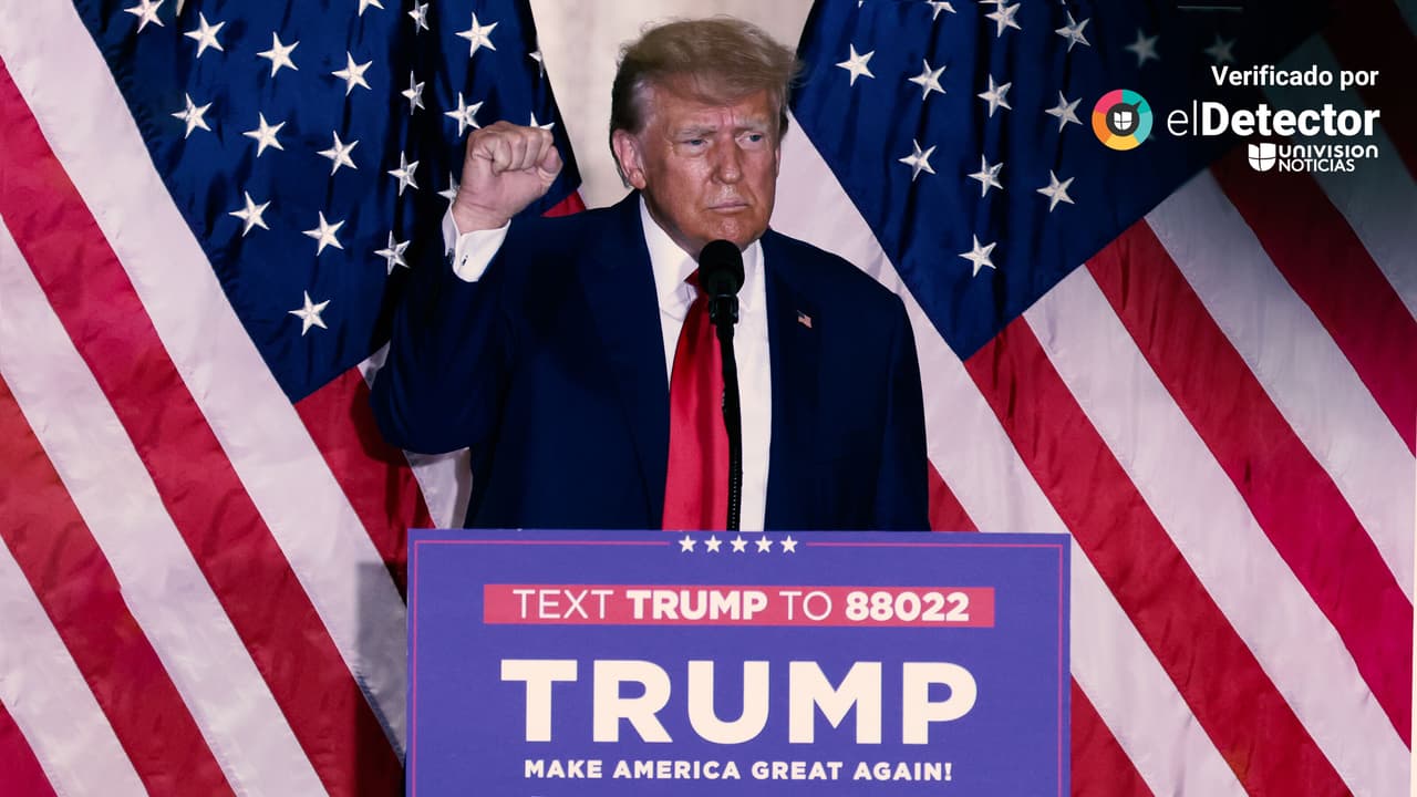 Verificamos el discurso de Trump en Mar-a-Lago tras ser acusado en Nueva York