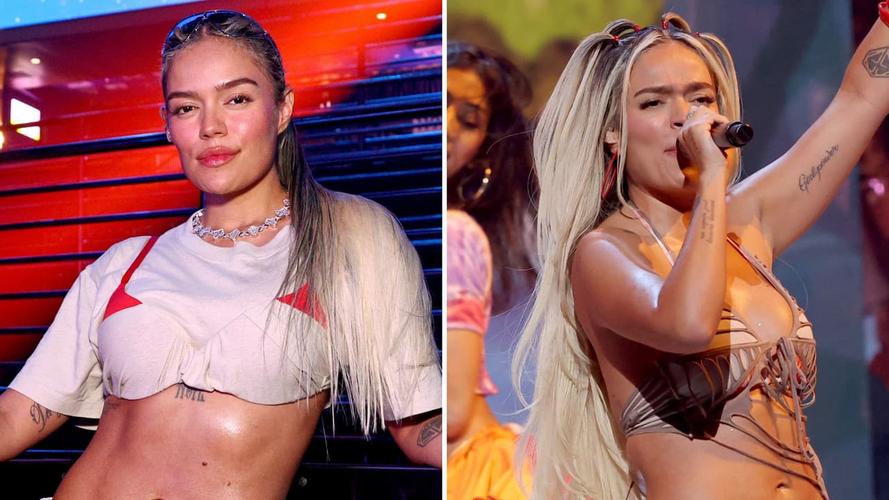 Karol G presume nuevo look en los MTV VMAS 2024: su vestido ‘en llamas’ divide opiniones