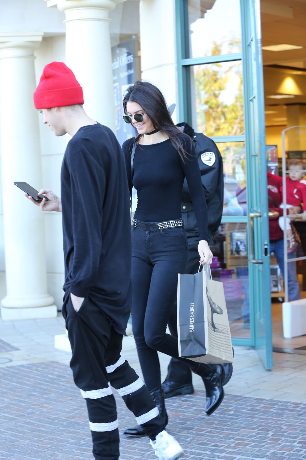 A Kendall de inmediato se le dibujó una sonrisa en el rostro.