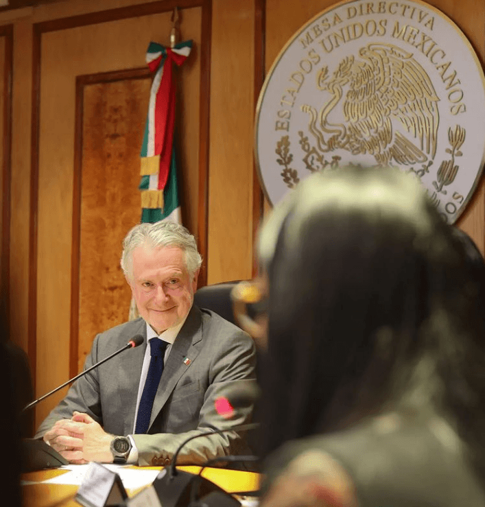 Sin embargo, de vez en cuando hace apariciones públicas acompañando a su padre Santiago Creel en algunos importantes actos de su carrera política.
<br>