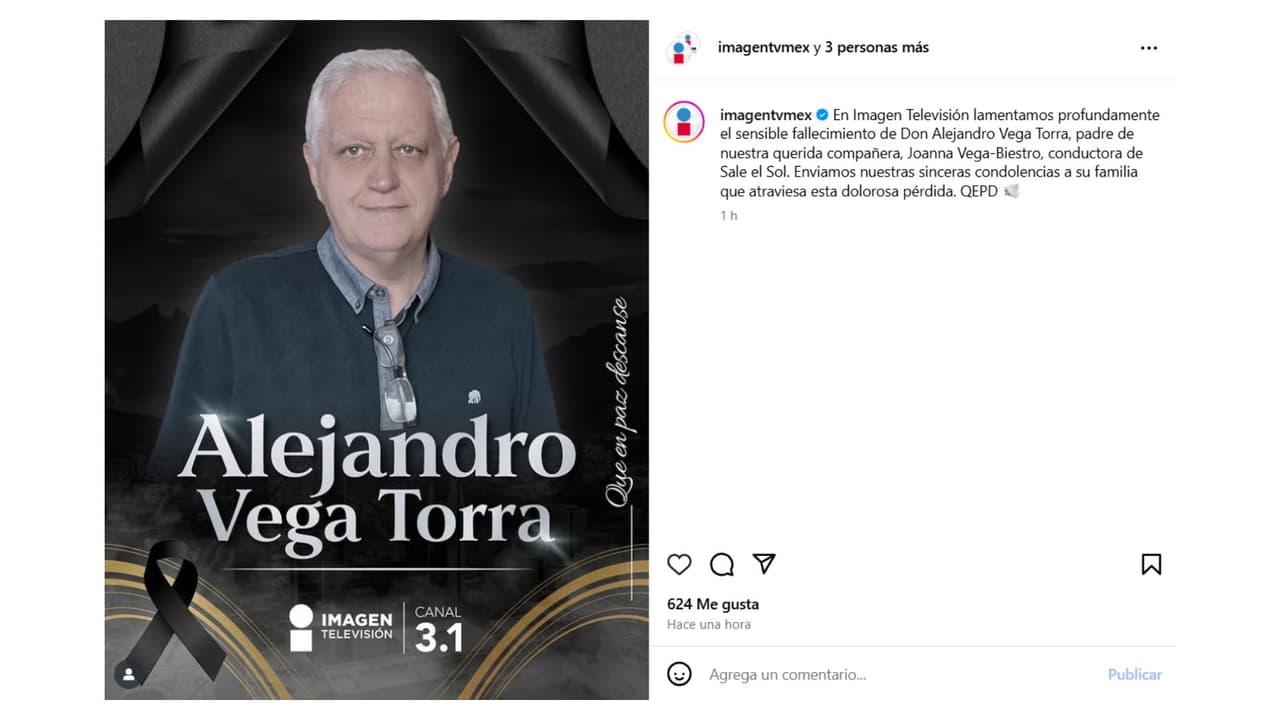Joanna Vega-Biestro se enteró de la muerte de su padre cuando estaba en programa en vivo.