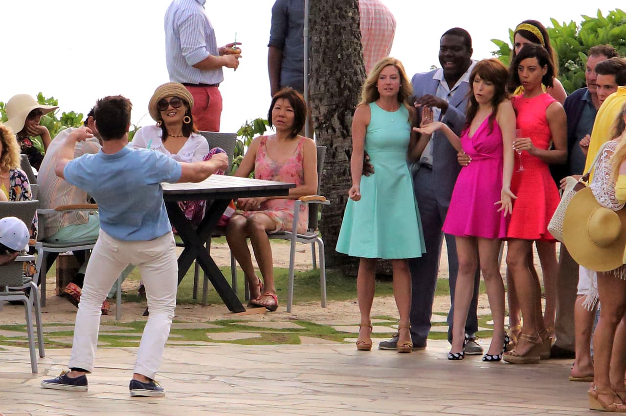 El galán perdió el equilibrio...