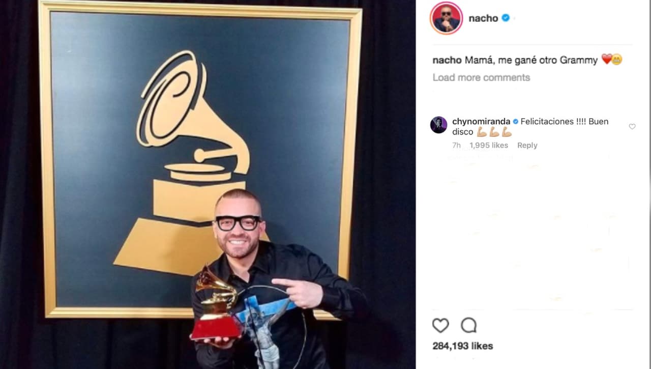 "Buen disco": Chyno aplaude el Latin GRAMMY que Nacho ganó sin él