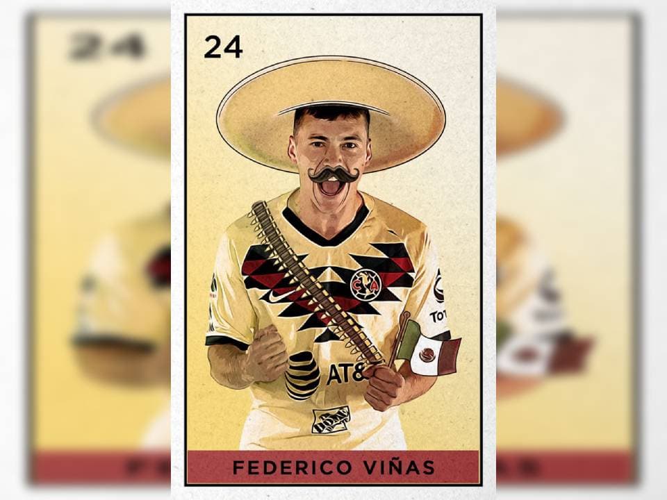 Los jugadores americanistas al estilo de la Revolución Mexicana para conmemorar el 20 de noviembre.