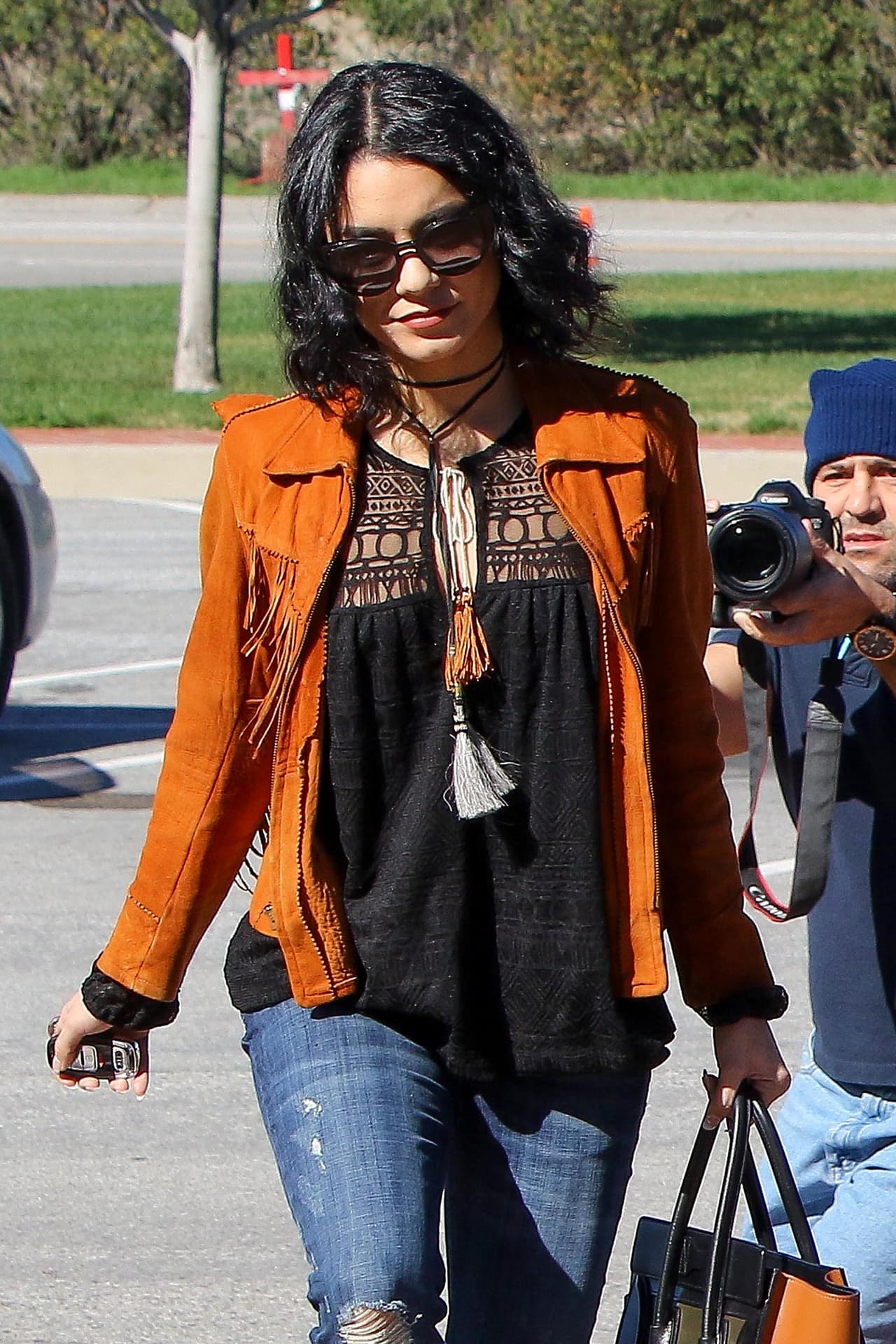 Vanessa lució calmada ante su tragedia personal.