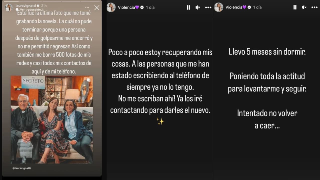 Estos son los mensajes que publicó Laura Vignatti tras su silencio de 5 meses en Instagram denunciando públicamente que fue "encerrada" y "golpeada" por "una persona".