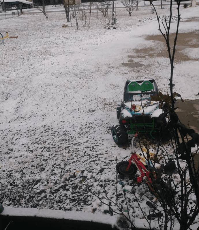 El norte de Texas vive la primera nevada del año
