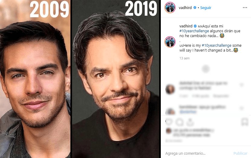 Al igual que sus hermanos, Vadhir tiene un gran parecido con su padre, el actor, productor y comediante Eugenio Derbez.
