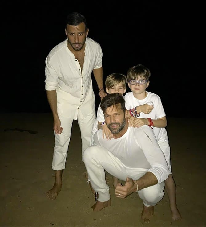 ¡Los gemelos de Ricky Martin son totalmente encantadores!