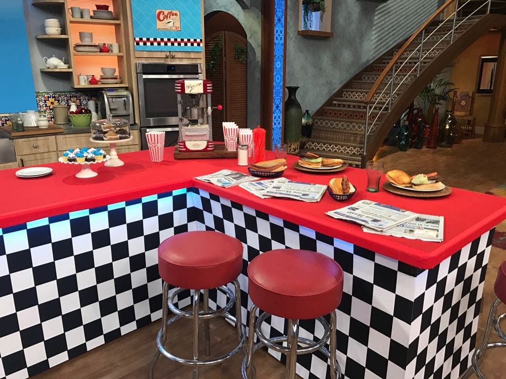 Las malteadas y las hamburguesas no podían faltar en esta mañana.