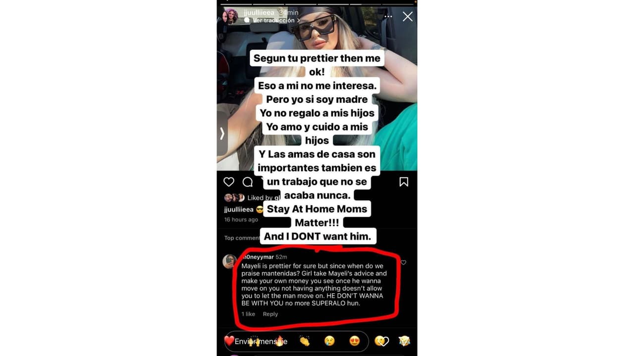 Este es el mensaje que compartió Julie Lemus.