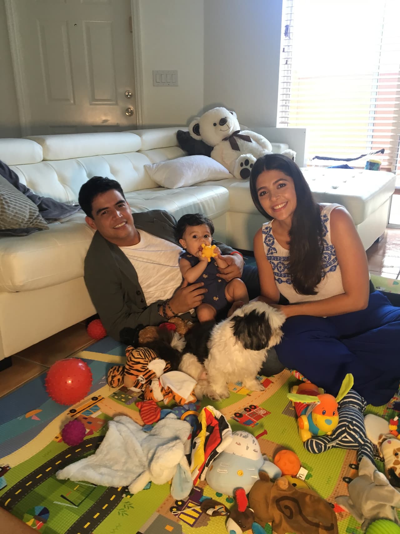 Baby Joshua desborda amor y es muy feliz.