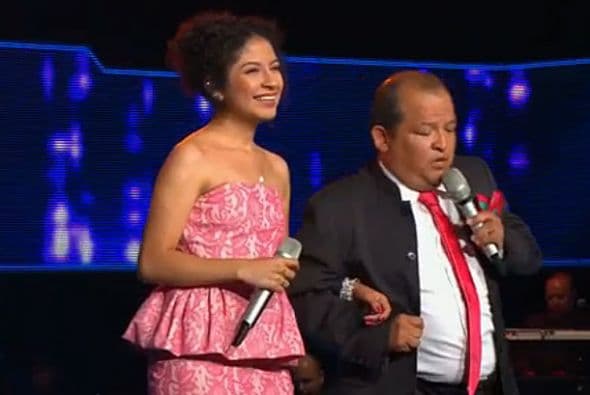 Padre e hija disfrutaron al máximo poder deleitar al público con su interpretación.