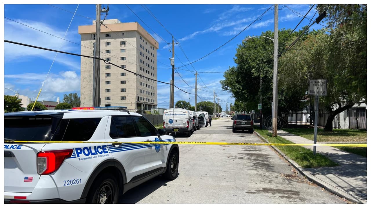 Joven de entre 20 y 25 años muere baleado en un tiroteo en el noreste de Miami 
