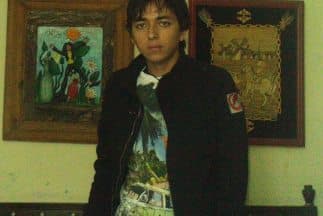 El estudiante Ricardo de Jesús Esparza, en una imagen que compartió en su cuenta de Facebook.