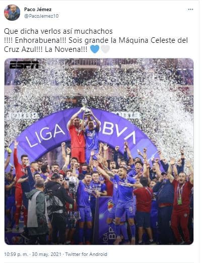 Estas fueron las reacciones tras el campeonato del Cruz Azul.