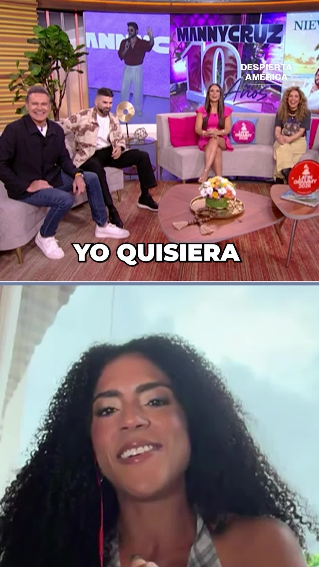 Francisca comparte su emoción por protagonizar el video musical de Manny Cruz y Juan Luis Guerra