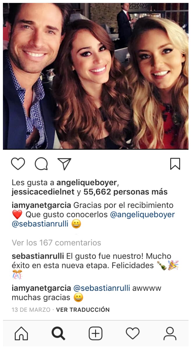 Yanet, Angelique y Rulli se conocieron desde marzo de 2018, la presentadora se mostró emocionada por convivir con la pareja.