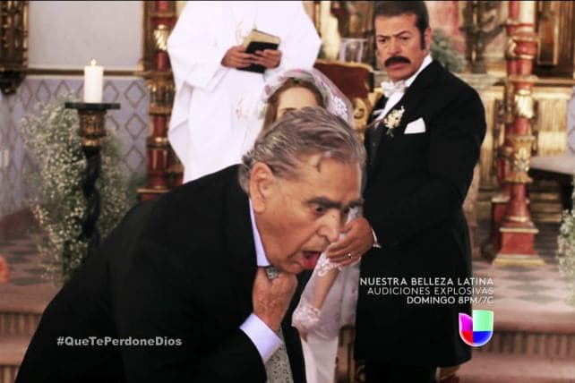 Falleció en plena boda de Renata.