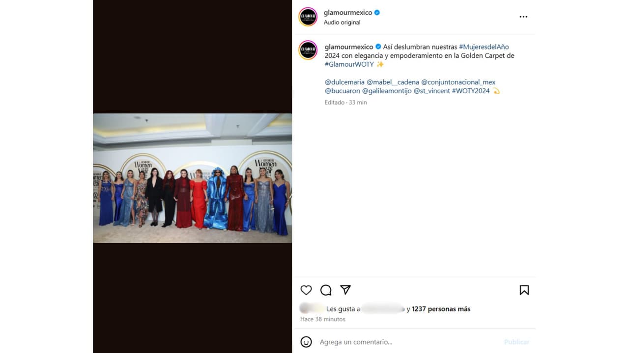 Ángela Aguilar fue la gran ausente en la alfombra dorada de 'Woman of the Year' 2024.