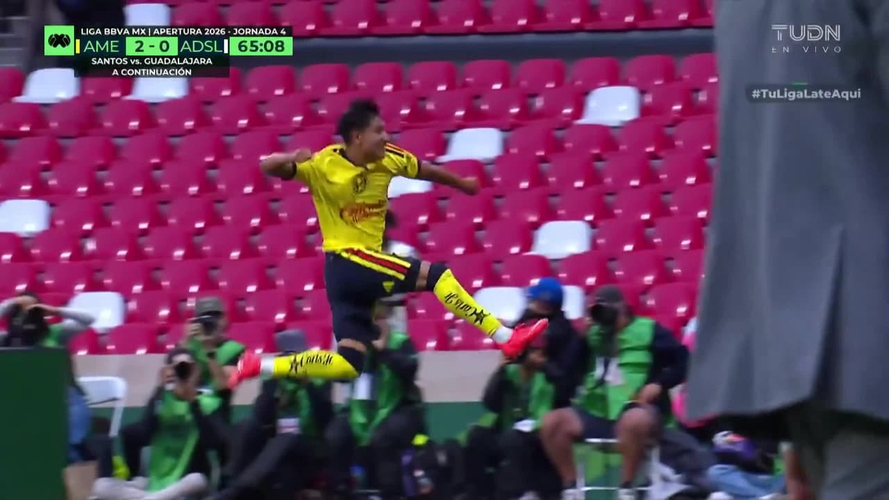 ¡Diego Arraiga mete su primer gol con las Águilas del América y consigue el 3-0!