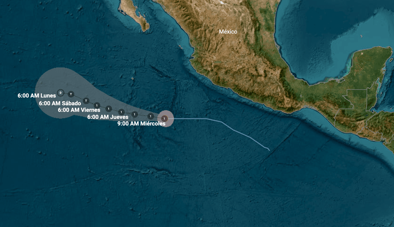 En vivo: Se forma el huracán Adrian frente a la costa del Pacífico de México: dejará "lluvias muy fuertes", pero no tocará tierra