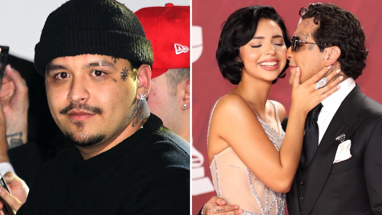 Nodal celebra su primer Thanksgiving Day con Ángela Aguilar y su familia