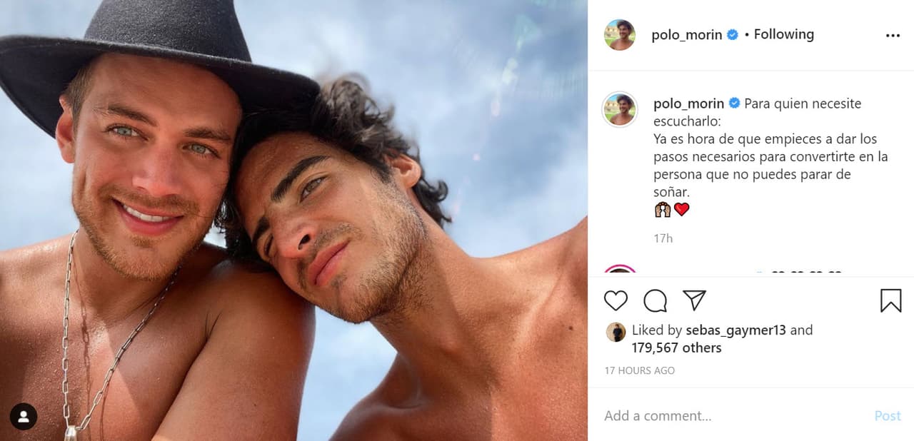 Se trató de 
<b><a href="https://www.instagram.com/p/CEzhyV3lw-7/" target="_blank">esta imagen</a></b> en la que aparece junto a un chico de nombre Bernardo Abascal. En ella están en una actitud cariñosa. Con la foto, el actor escribió un mensaje que levantó sospechas y provocó que algunos aseguren que es su nueva pareja. 
<br>