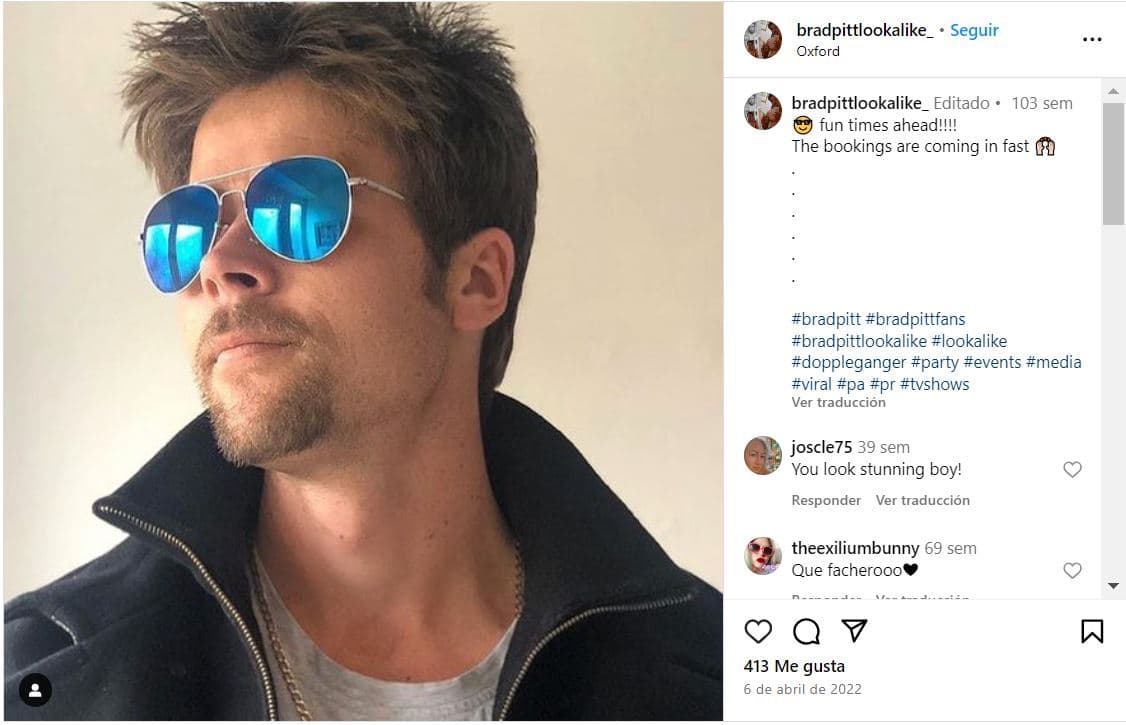 El doble de Brad Pitt