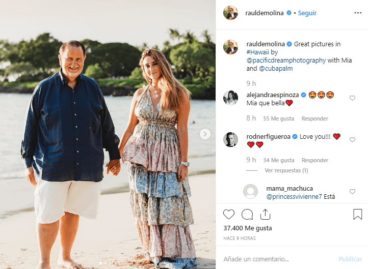 Varios famosos como Alejandra Espinosa, Rodner Figueroa, Lourdes Stephen y Ana Bárbara, reaccionaron a esta imagen que compartió El Gordo y, algunos de ellos, elogiaron la belleza de su hija.