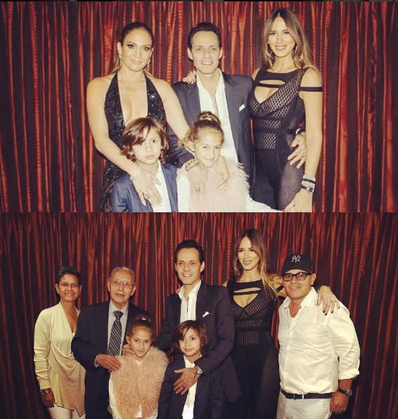 En el verano todo parecía normal y pacífico, con las dos familias conviviendo juntas. Como JLo visitándolos en Nueva York.