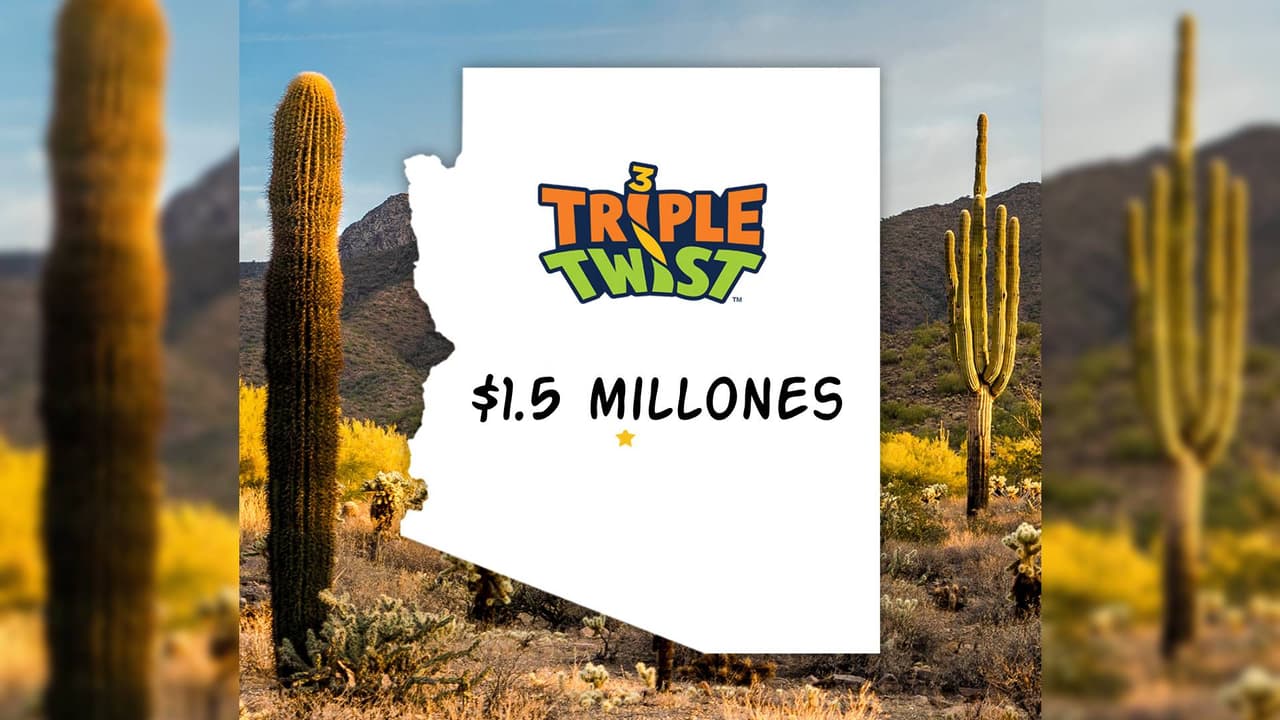 Un afortunado en 
<b>Surprise</b> ganó
<b> $1.5 millones de dólares</b> con un boleto de Triple Twist durante el sorteo del 15 de marzo. El boleto fue comprado en Walmart cerca de las calles Reems y Greenway.