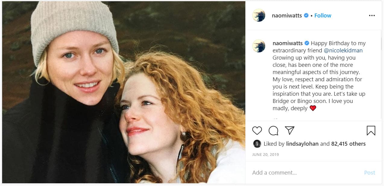 Ambas han logrado forjar una exitosa carrera en el cine de Hollywood, y es común que posen juntas en los eventos en que coinciden. Incluso, en sus redes sociales.