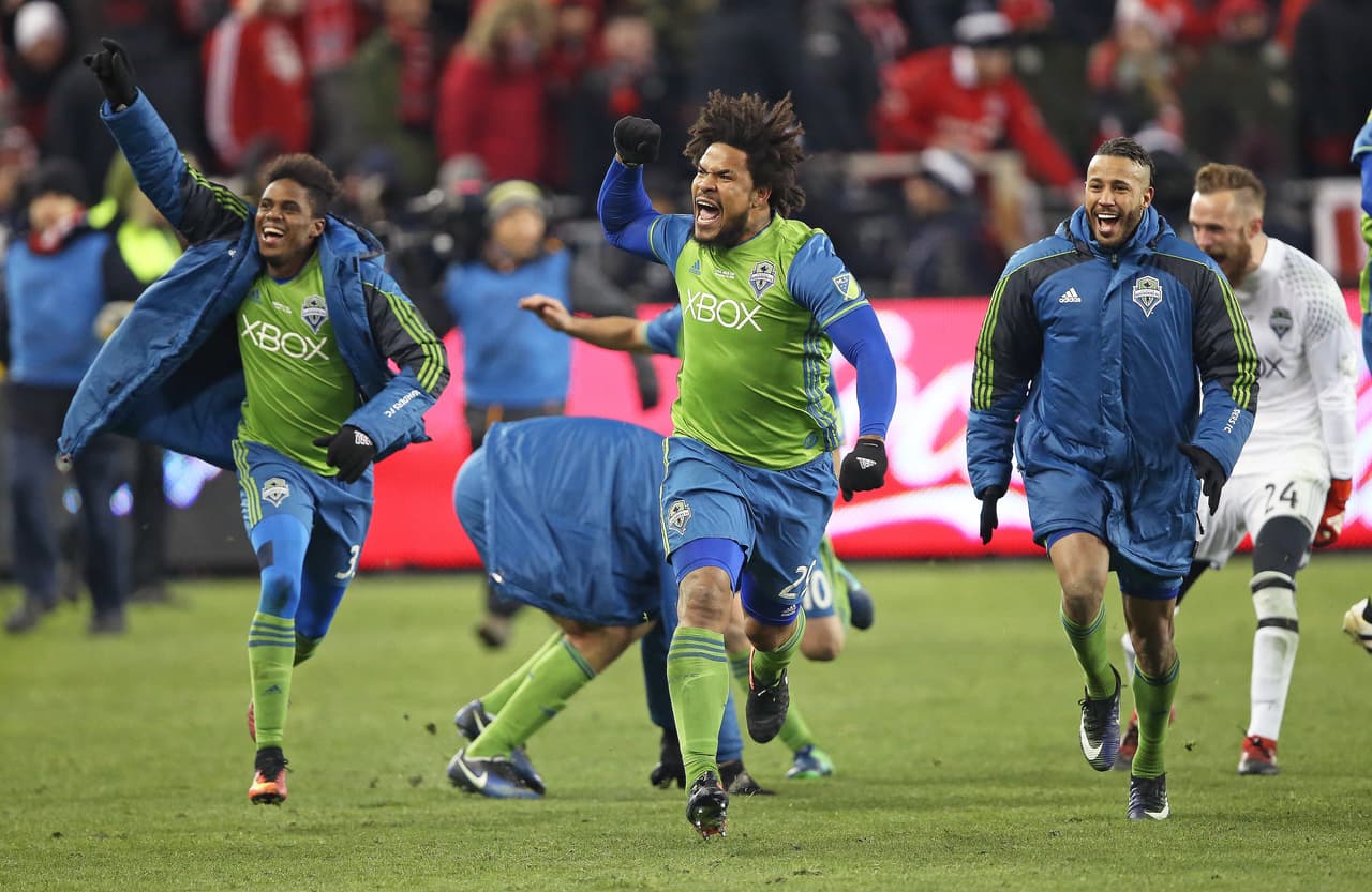 El panameño Román Torres anotó el último penalti en la definición del título de Seattle Sounders en 2016, año que los vio coronarse en la MLS.