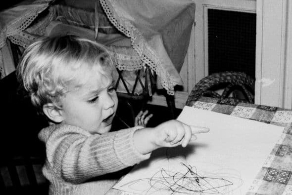 Aquí una foto de él cuando era apenas un bebé.