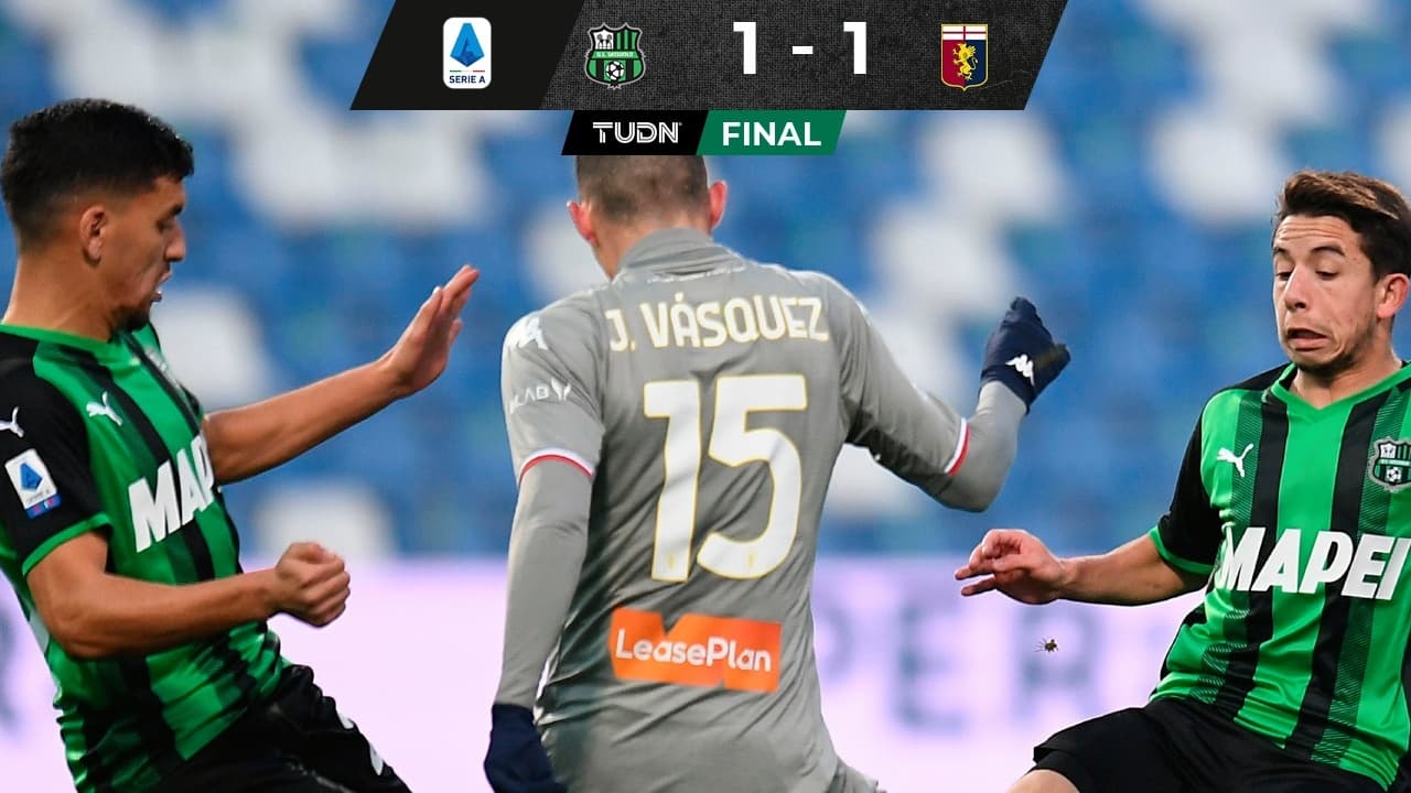 Johan Vásquez jugó todo el partido pero el Genoa sigue sin ganar en la Serie A