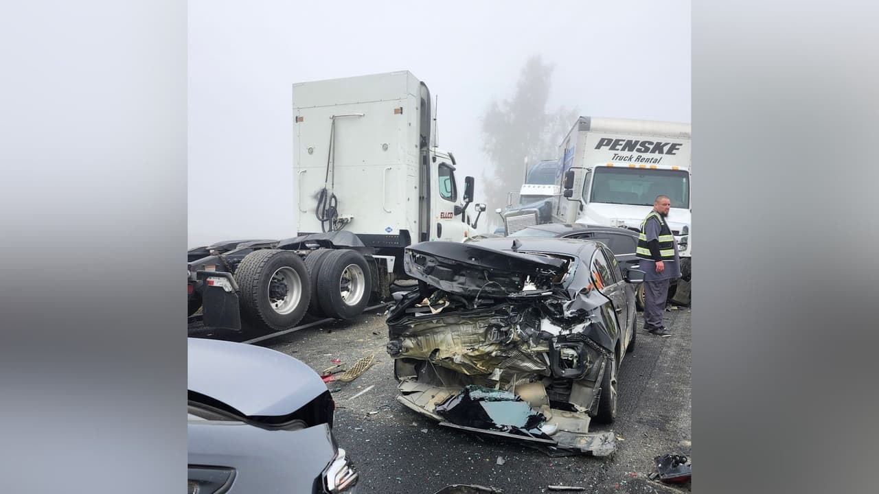 El incidente se registró poco después de las 8:15 a.m. cerca de Avenue 24, aproximadamente 45 minutos al sur de Fresno.