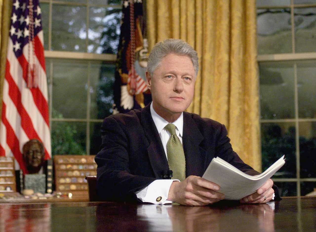 <b>Bill Clinton.</b> Se especula que Clinton es incluso descendiente de miembros fundadores de la secta.