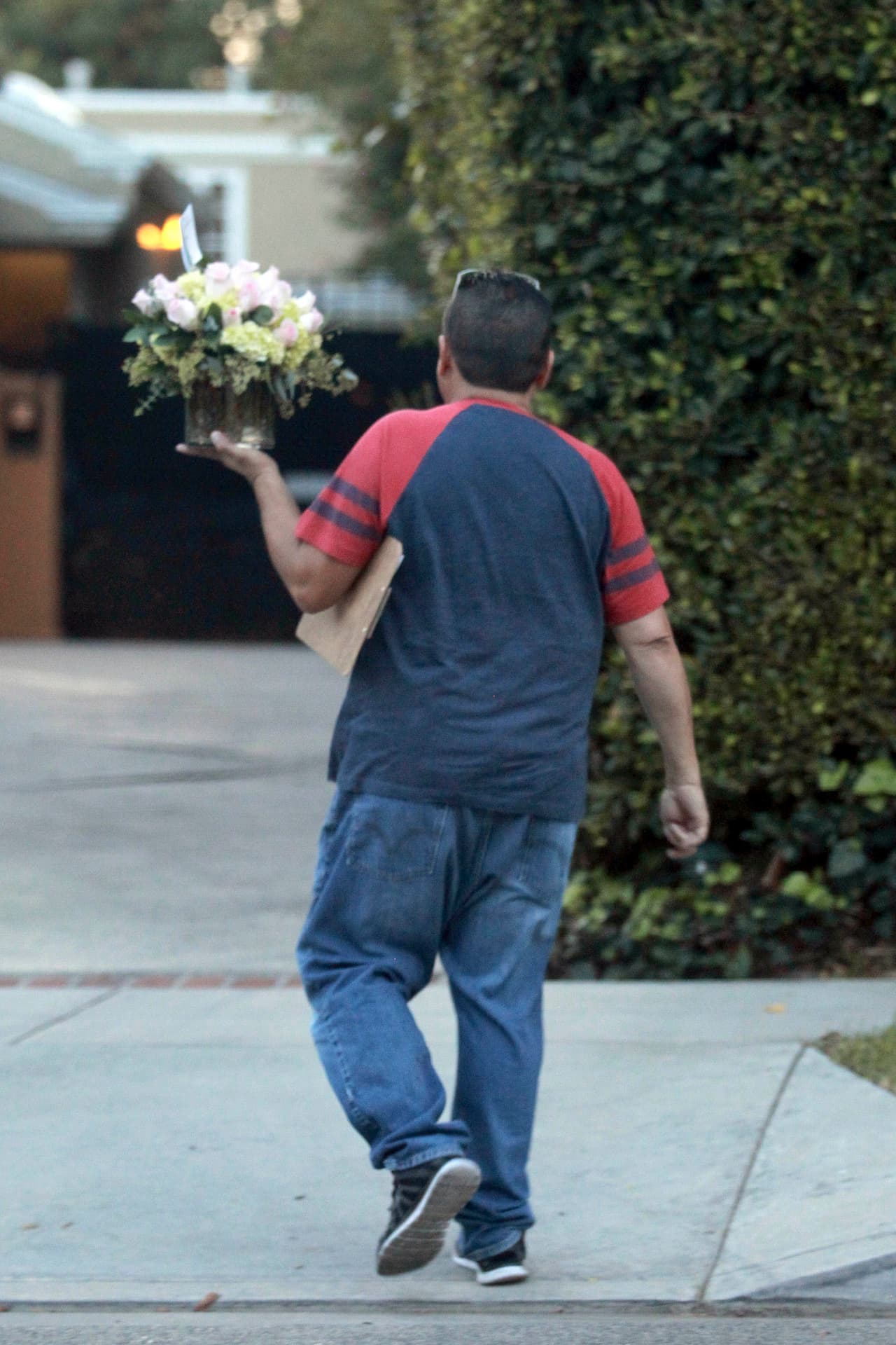 Constantemente llegaban a la casa regalitos, como estas flores.