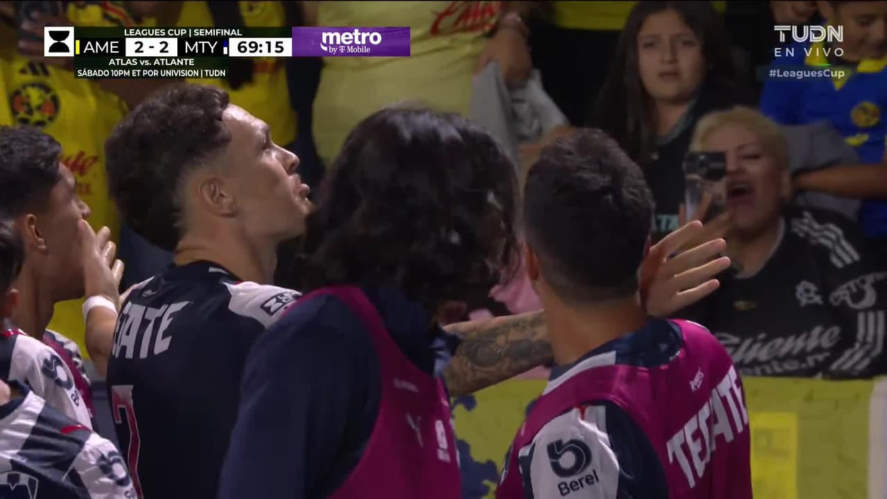 ¡Gol de Monterrey! Lucas Ocampos desde el punto penal pone el 2-2