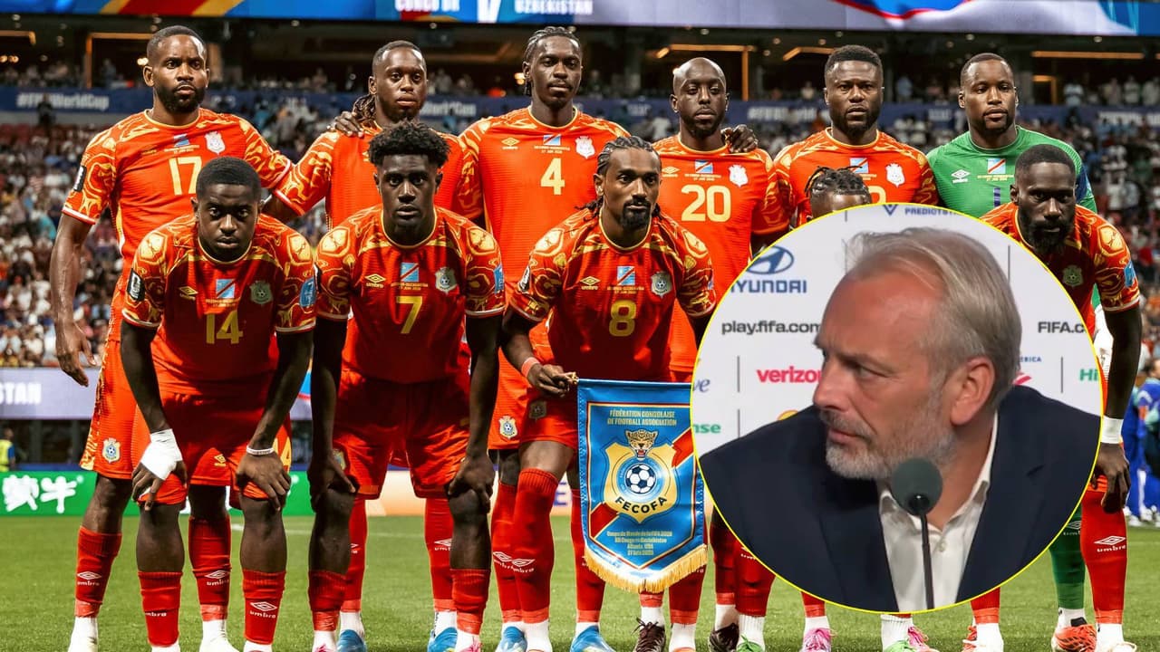 Sébastien Desabre, DT del Congo, se entera de la muerte de su padre en conferencia