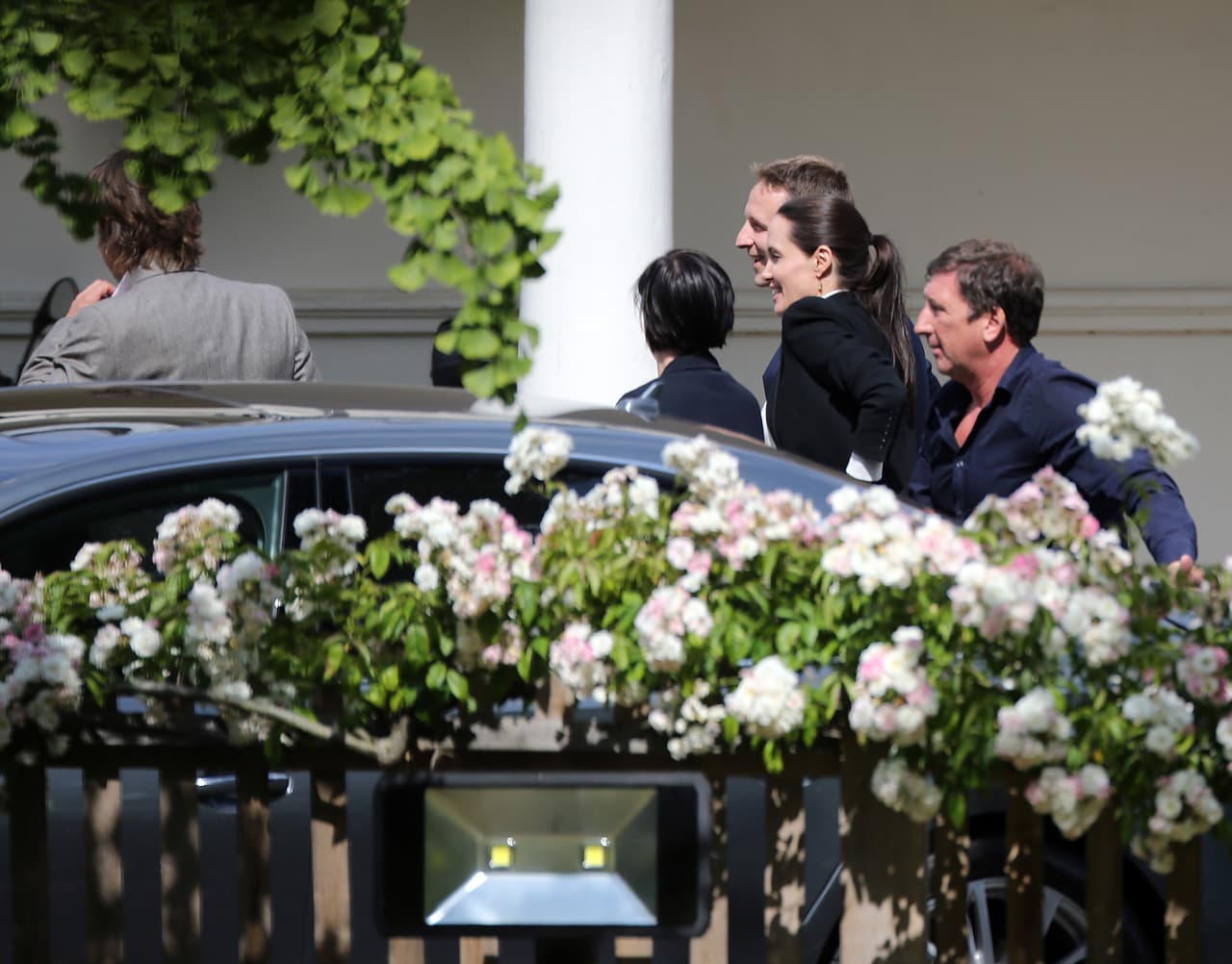 Los famosos actores llegaron tempranito y luciendo emocionados.